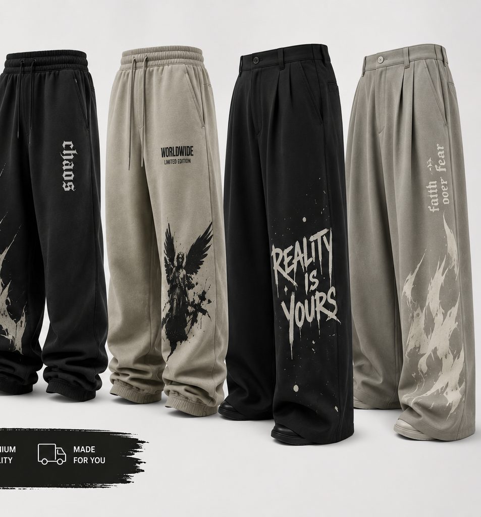 Custom joggers and trousers manufactured by Methodic International