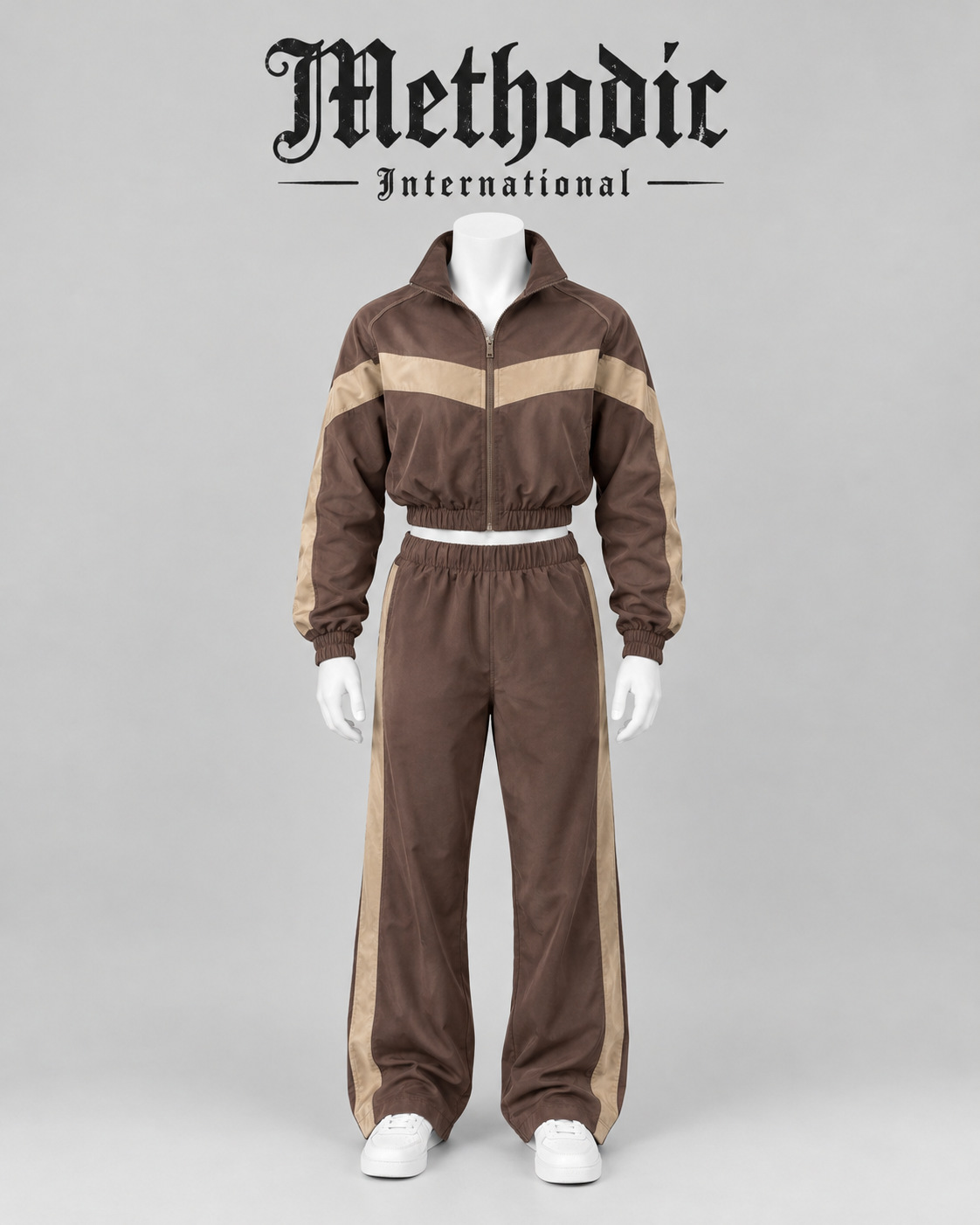 Cropped Track Jacket Set